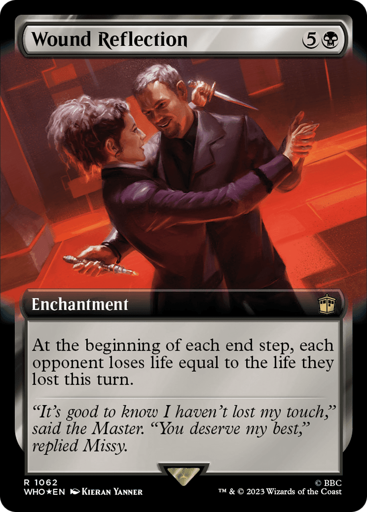 Wound Reflection (Extended Art) (Surge Foil) [Doctor Who] MTG Single Magic: The Gathering  | Multizone: Comics And Games