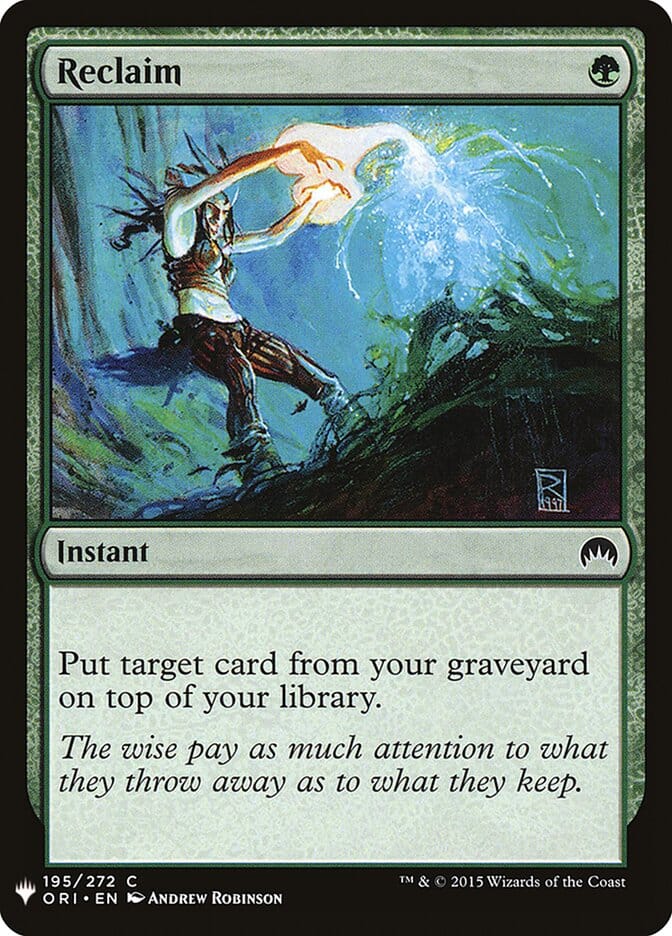 Reclaim [Mystery Booster] MTG Single Magic: The Gathering  | Multizone: Comics And Games