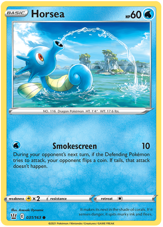 Horsea (031/163) [Sword & Shield: Battle Styles] Pokemon Single Pokémon  | Multizone: Comics And Games
