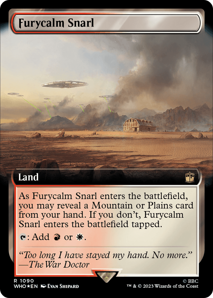 Furycalm Snarl (Extended Art) (Surge Foil) [Doctor Who] MTG Single Magic: The Gathering  | Multizone: Comics And Games