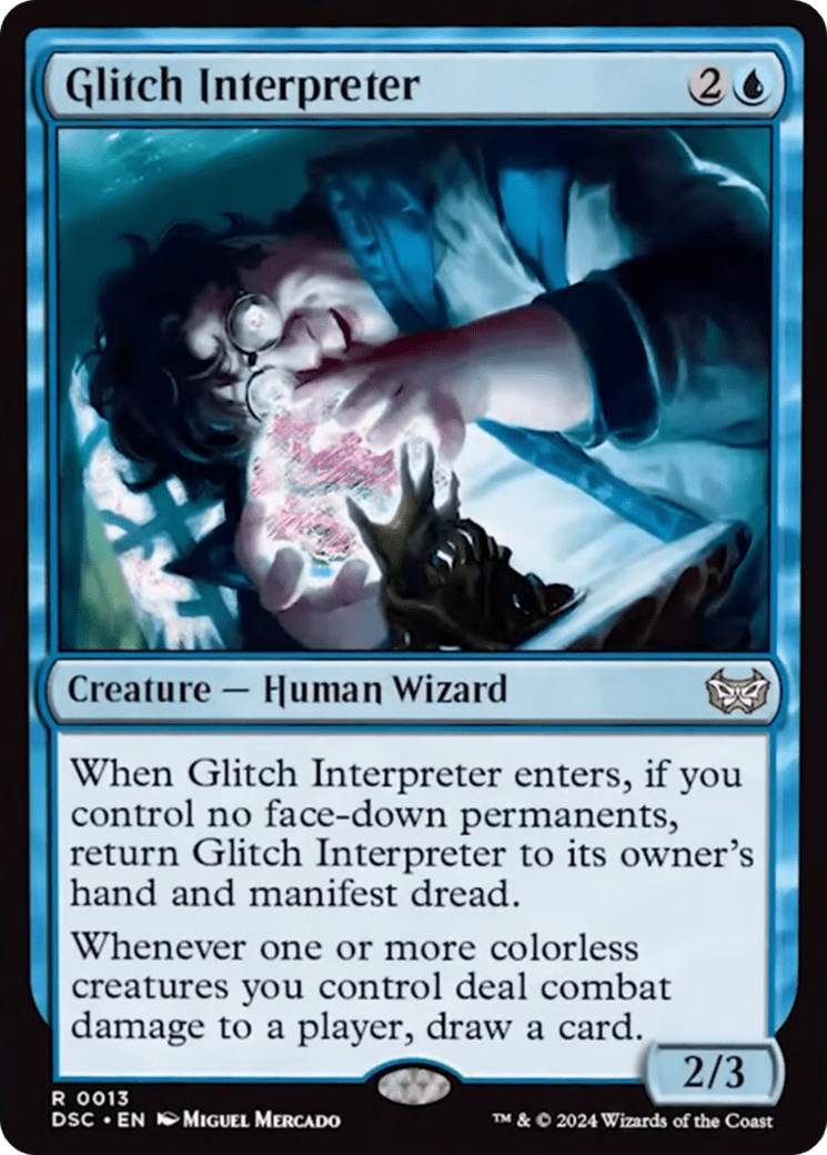 Glitch Interpreter [Duskmourn: House of Horror Commander] MTG Single Magic: The Gathering  | Multizone: Comics And Games