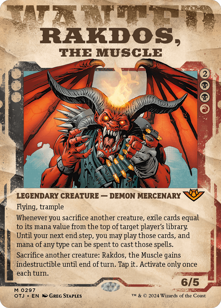 Rakdos, the Muscle (Showcase) [Outlaws of Thunder Junction] MTG Single Magic: The Gathering  | Multizone: Comics And Games