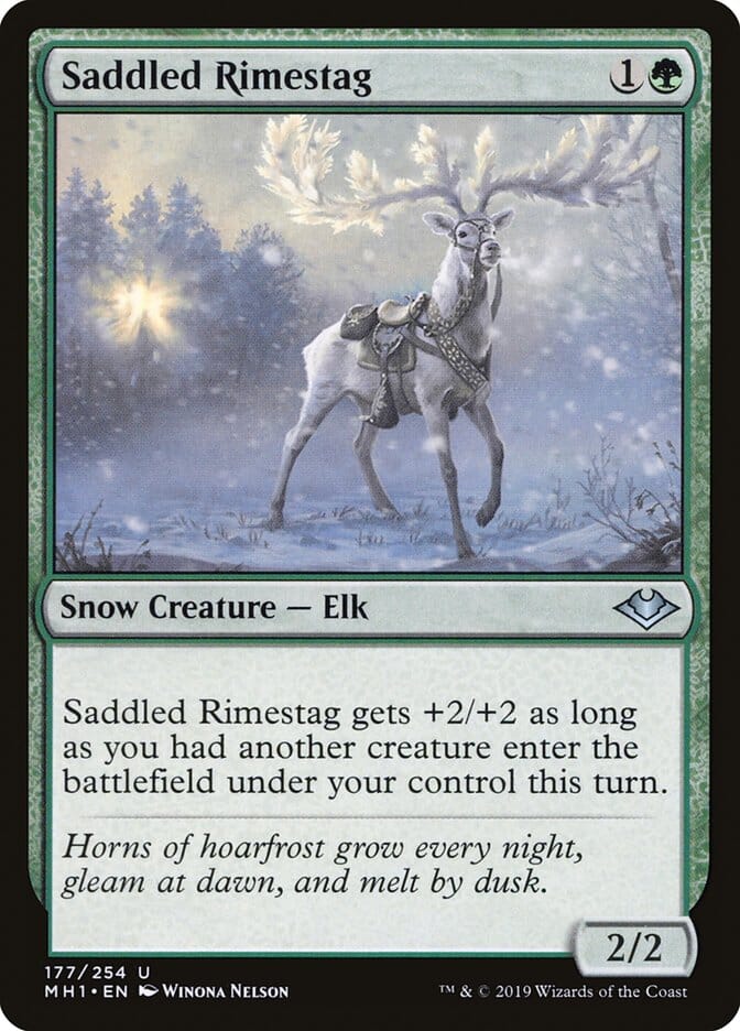 Saddled Rimestag [Modern Horizons] MTG Single Magic: The Gathering  | Multizone: Comics And Games