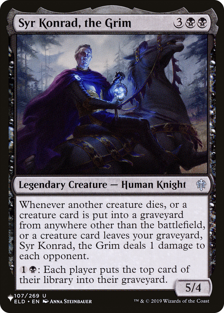 Syr Konrad, the Grim [The List] MTG Single Magic: The Gathering  | Multizone: Comics And Games