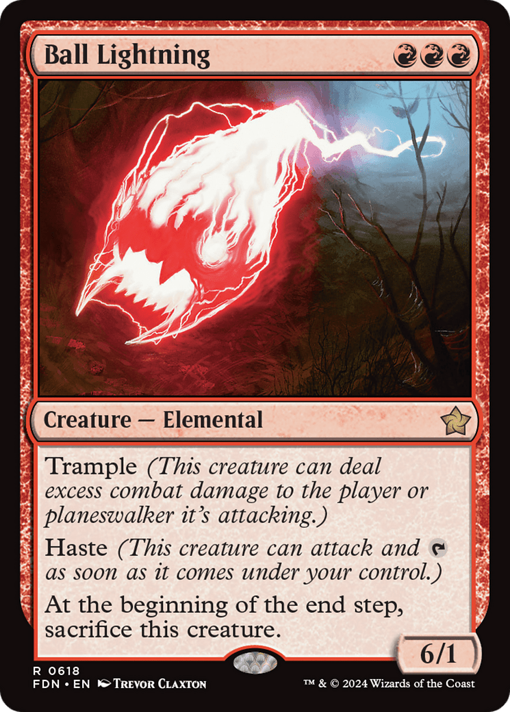 Ball Lightning [Foundations] MTG Single Magic: The Gathering  | Multizone: Comics And Games