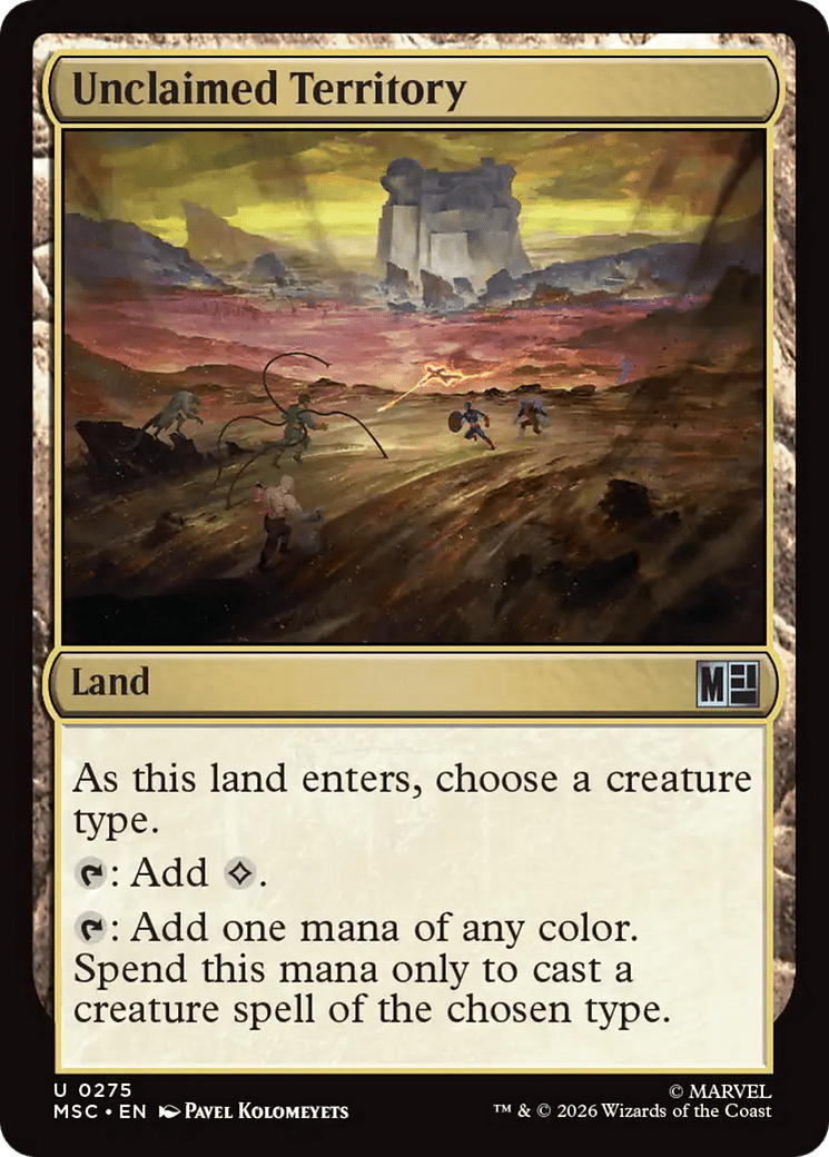 Unclaimed Territory [Marvel Super Heroes Commander] MTG Single Magic: The Gathering  | Multizone: Comics And Games
