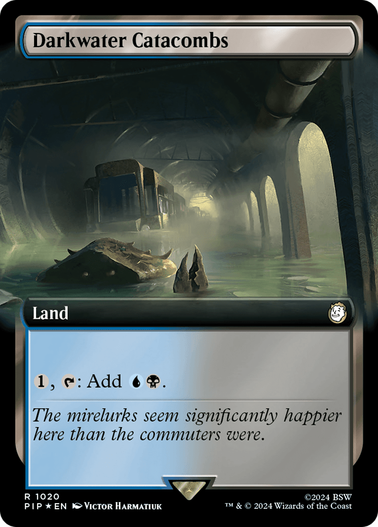 Darkwater Catacombs (Extended Art) (Surge Foil) [Fallout] MTG Single Magic: The Gathering  | Multizone: Comics And Games
