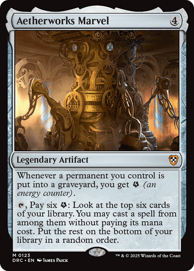 Aetherworks Marvel [Aetherdrift Commander] MTG Single Magic: The Gathering  | Multizone: Comics And Games