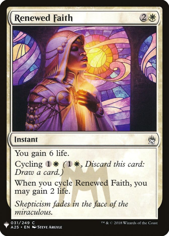 Renewed Faith [Mystery Booster] MTG Single Magic: The Gathering  | Multizone: Comics And Games