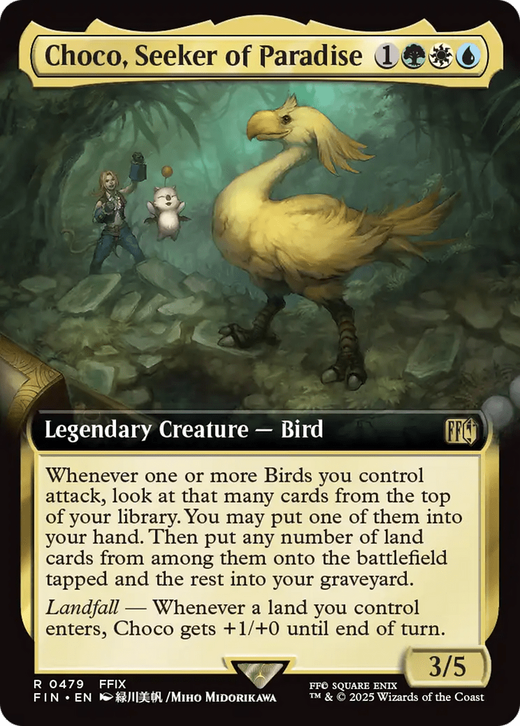 Choco, Seeker of Paradise (Extended Art) [FINAL FANTASY] MTG Single Magic: The Gathering  | Multizone: Comics And Games