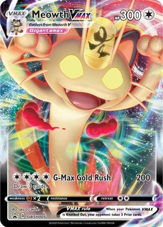 Meowth VMAX (SWSH005) (Jumbo Card) [Sword & Shield: Black Star Promos] Pokemon Single Pokémon  | Multizone: Comics And Games