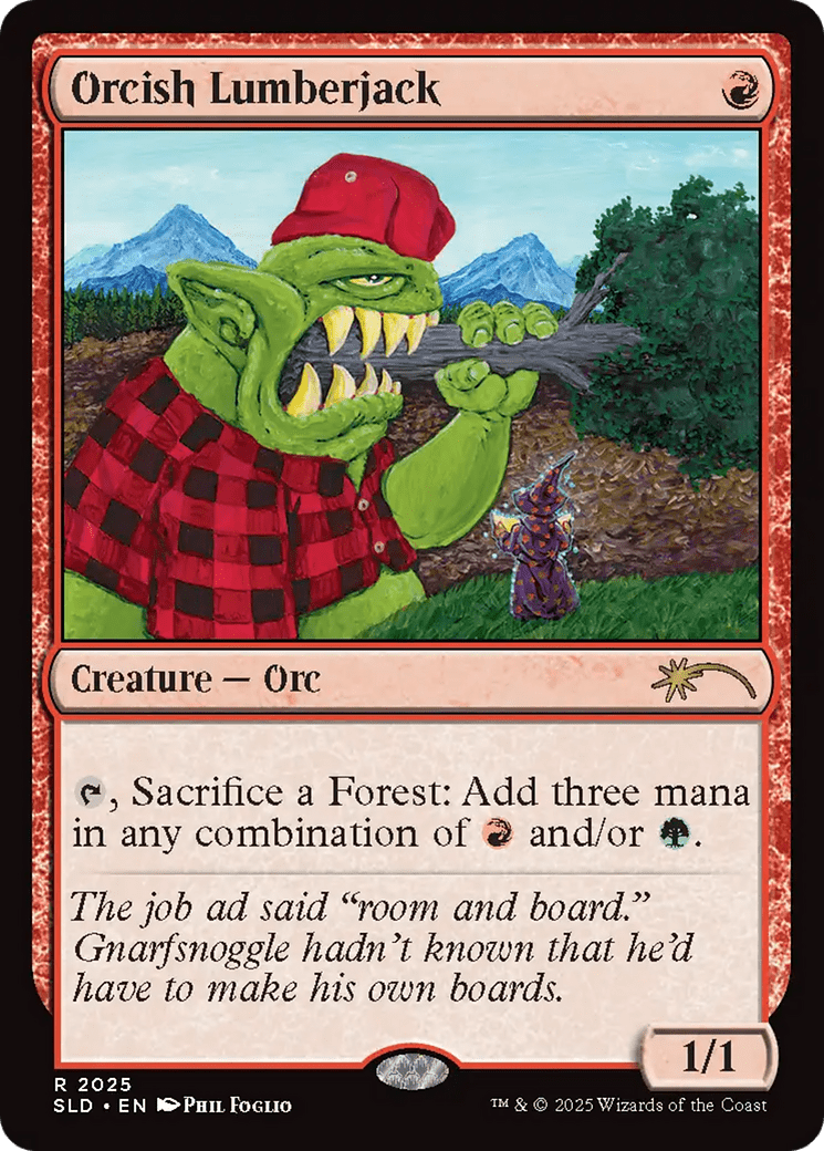Orcish Lumberjack (2025) [Secret Lair Drop Series] MTG Single Magic: The Gathering  | Multizone: Comics And Games
