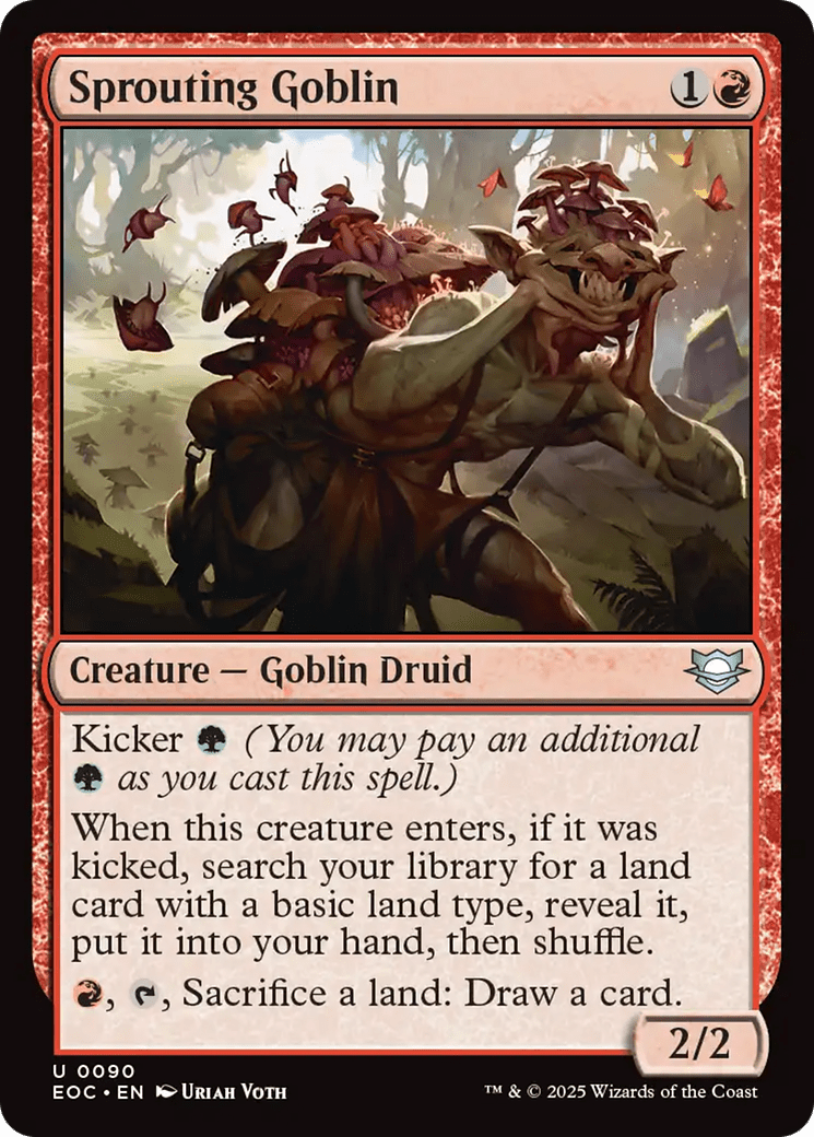 Sprouting Goblin [Edge of Eternities Commander] MTG Single Magic: The Gathering  | Multizone: Comics And Games