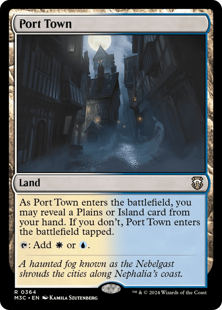 Port Town (Ripple Foil) [Modern Horizons 3 Commander] MTG Single Magic: The Gathering  | Multizone: Comics And Games