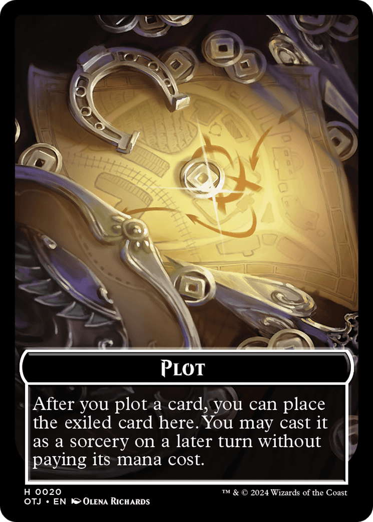 Spirit // Plot Double-Sided Token [Outlaws of Thunder Junction Tokens] MTG Single Magic: The Gathering  | Multizone: Comics And Games