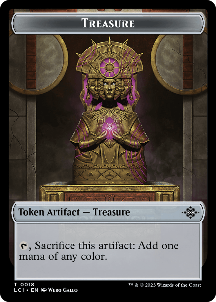 Treasure (0018) // Spirit Double-Sided Token [The Lost Caverns of Ixalan Tokens] MTG Single Magic: The Gathering  | Multizone: Comics And Games