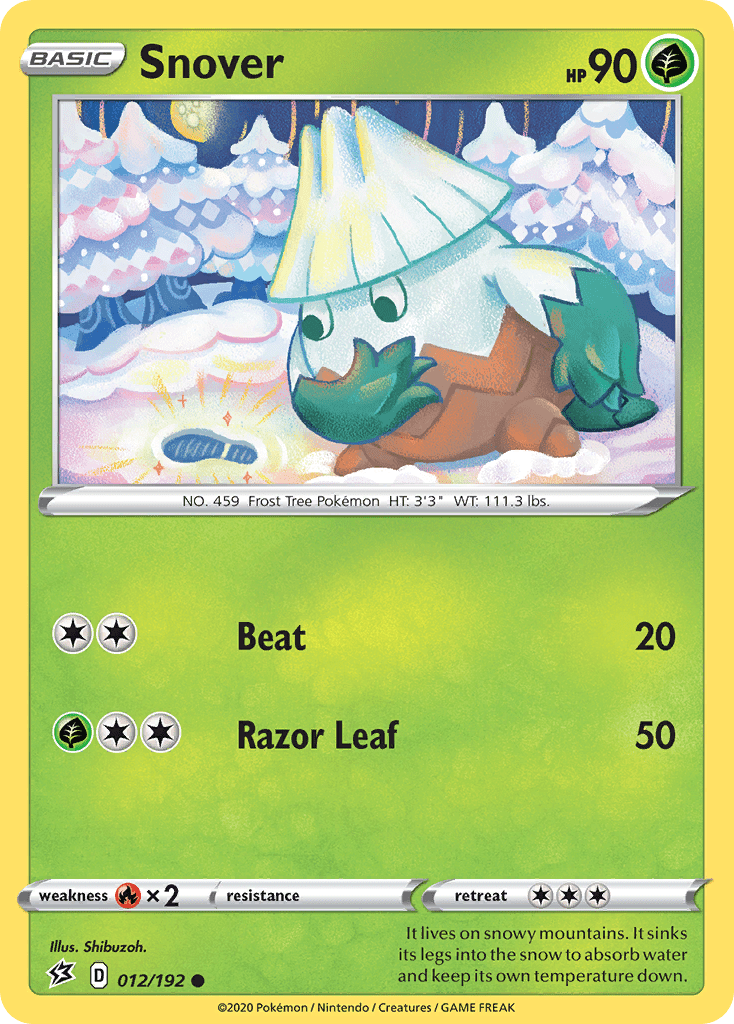 Snover (012/192) [Sword & Shield: Rebel Clash] Pokemon Single Pokémon  | Multizone: Comics And Games