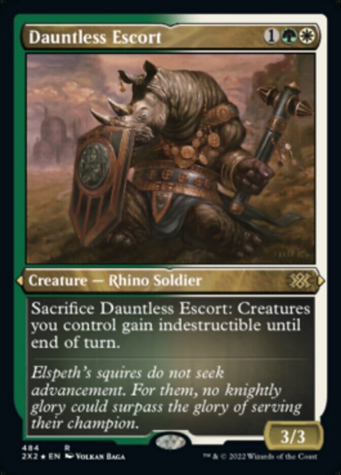 Dauntless Escort (Foil Etched) [Double Masters 2022] MTG Single Magic: The Gathering  | Multizone: Comics And Games