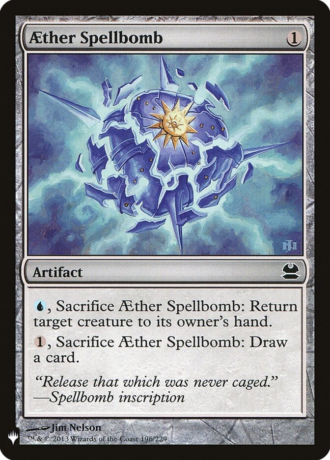 Aether Spellbomb [Mystery Booster] MTG Single Magic: The Gathering  | Multizone: Comics And Games