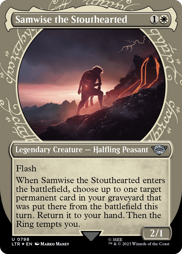 Samwise the Stouthearted (Showcase) (Surge Foil) [The Lord of the Rings: Tales of Middle-Earth] MTG Single Magic: The Gathering  | Multizone: Comics And Games