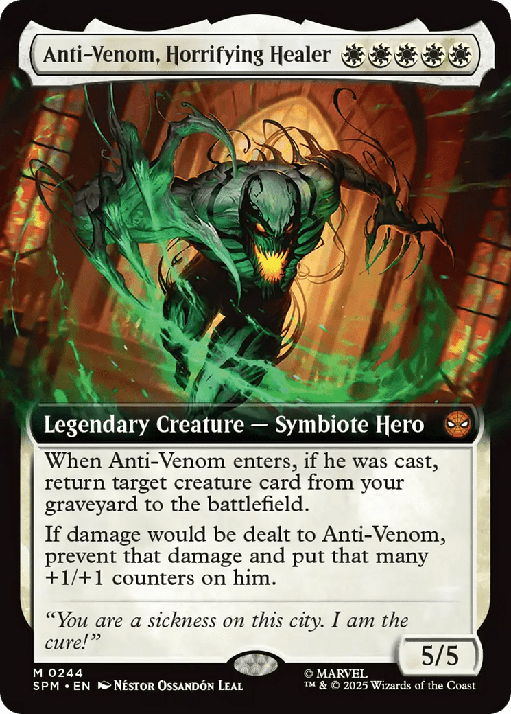 Anti-Venom, Horrifying Healer (Extended Art) [Marvel's Spider-Man] MTG Single Magic: The Gathering  | Multizone: Comics And Games