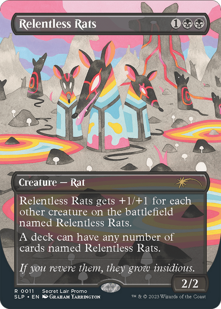 Relentless Rats (0011) [Secret Lair Showdown] MTG Single Magic: The Gathering  | Multizone: Comics And Games