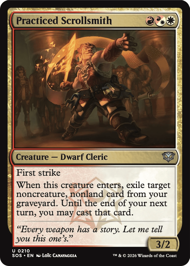 Practiced Scrollsmith [Secrets of Strixhaven] MTG Single Magic: The Gathering  | Multizone: Comics And Games