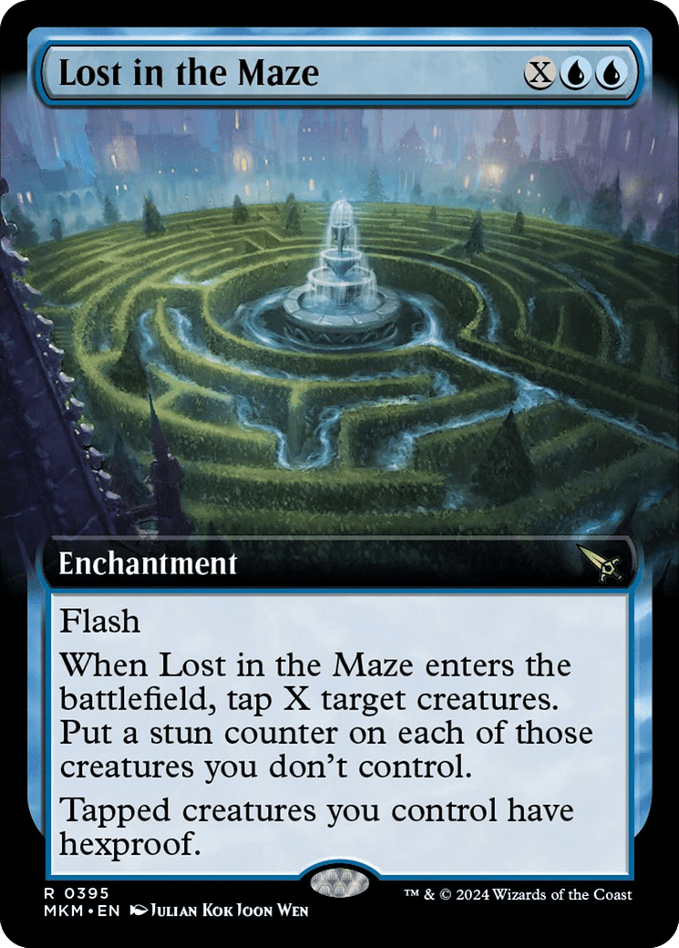 Lost in the Maze (Extended Art) [Murders at Karlov Manor] MTG Single Magic: The Gathering  | Multizone: Comics And Games