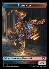 Treasure // Elemental (0037) Double-Sided Token [Commander Masters Tokens] MTG Single Magic: The Gathering  | Multizone: Comics And Games