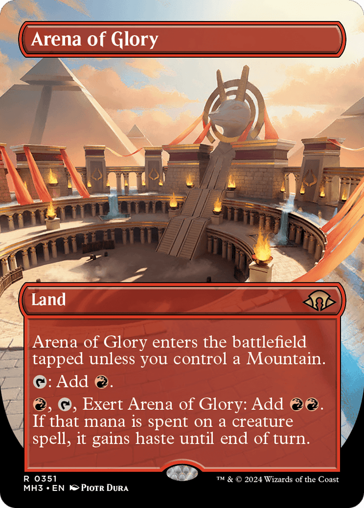 Arena of Glory (Borderless) [Modern Horizons 3] MTG Single Magic: The Gathering  | Multizone: Comics And Games