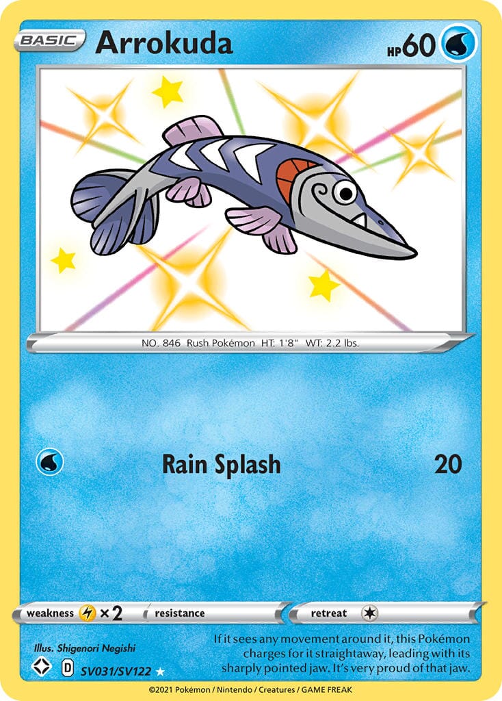 Arrokuda (SV031/SV122) [Sword & Shield: Shining Fates] Pokemon Single Pokémon  | Multizone: Comics And Games