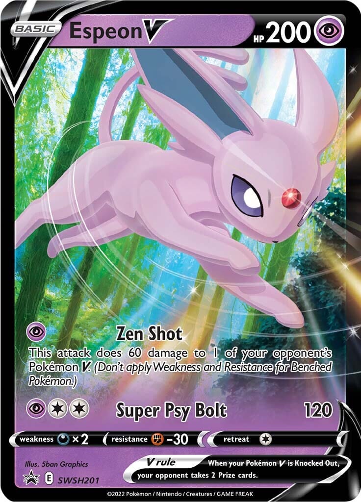 Espeon V (SWSH201) [Sword & Shield: Black Star Promos] Pokemon Single Pokémon  | Multizone: Comics And Games