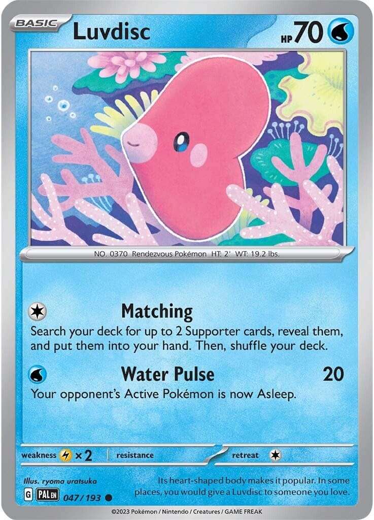 Luvdisc (047/193) [Scarlet & Violet: Paldea Evolved] Pokemon Single Pokémon  | Multizone: Comics And Games