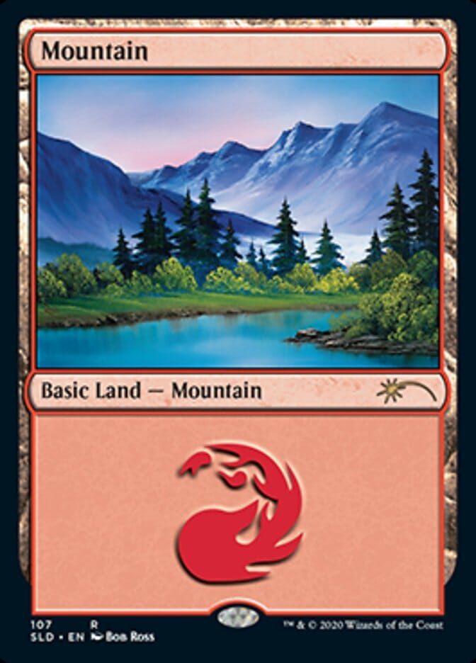 Mountain (107) [Secret Lair Drop Series] MTG Single Magic: The Gathering  | Multizone: Comics And Games
