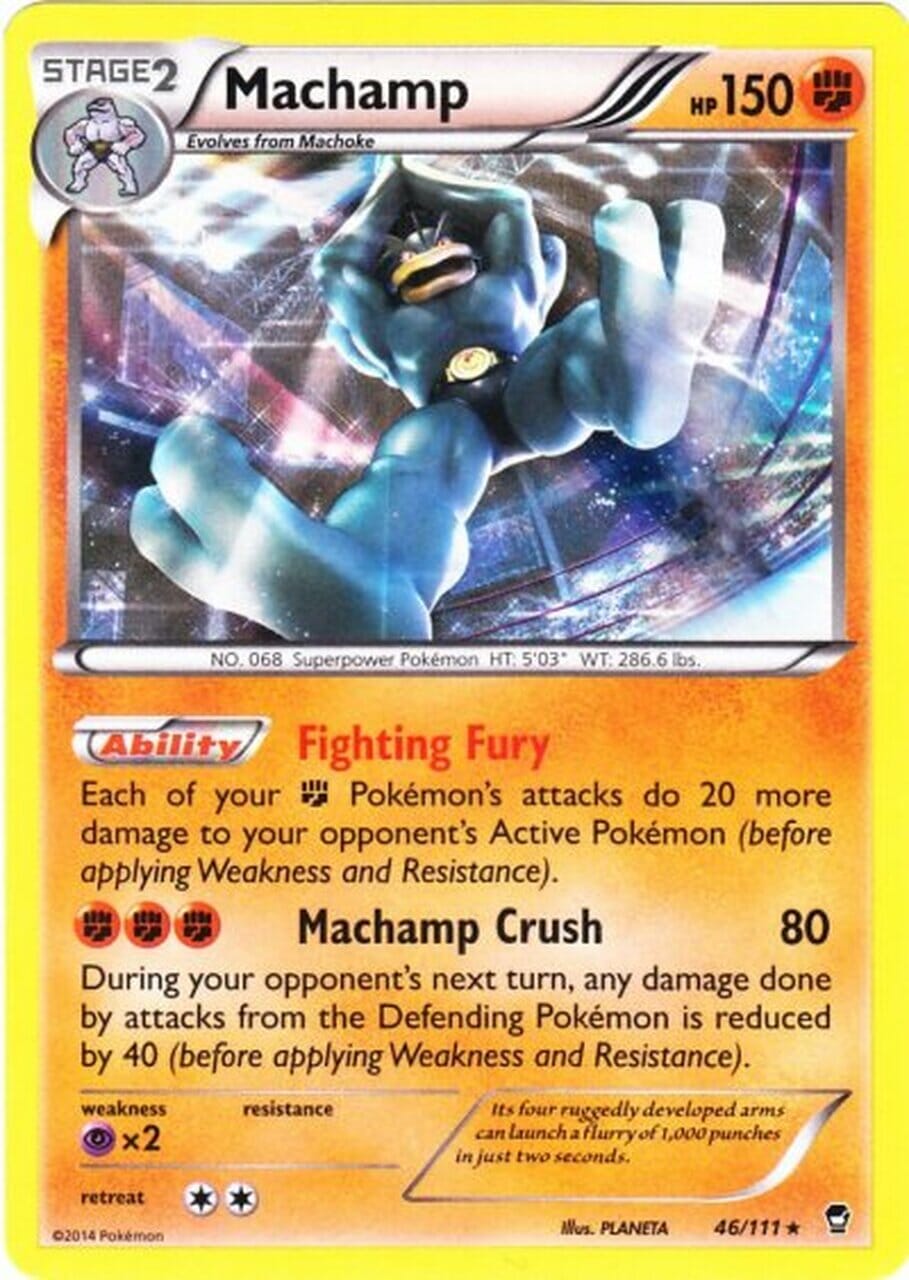 Machamp (46/111) [XY: Furious Fists] Pokemon Single Pokémon  | Multizone: Comics And Games