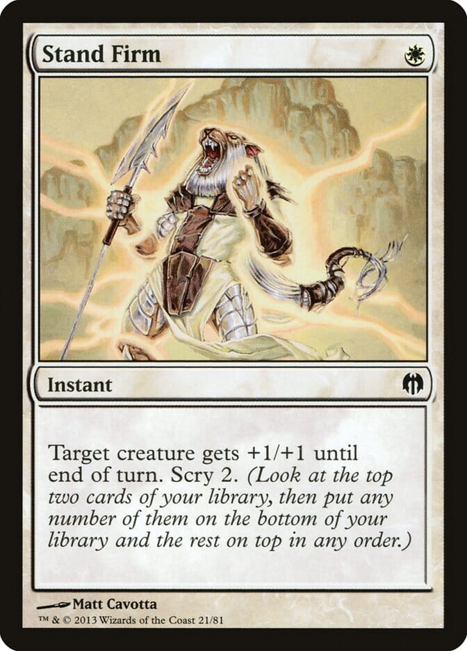 Stand Firm [Duel Decks: Heroes vs. Monsters] MTG Single Magic: The Gathering  | Multizone: Comics And Games