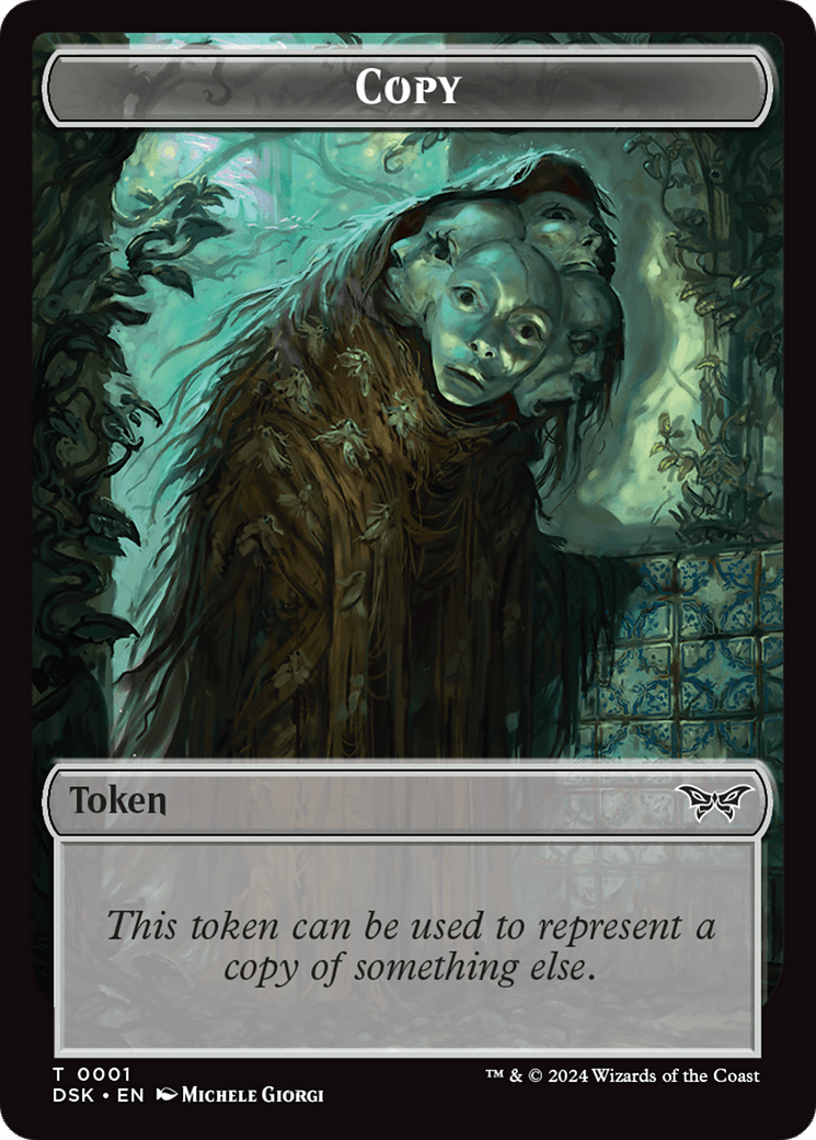 Copy // Manifest Double-Sided Token [Duskmourn: House of Horror Tokens] MTG Single Magic: The Gathering  | Multizone: Comics And Games
