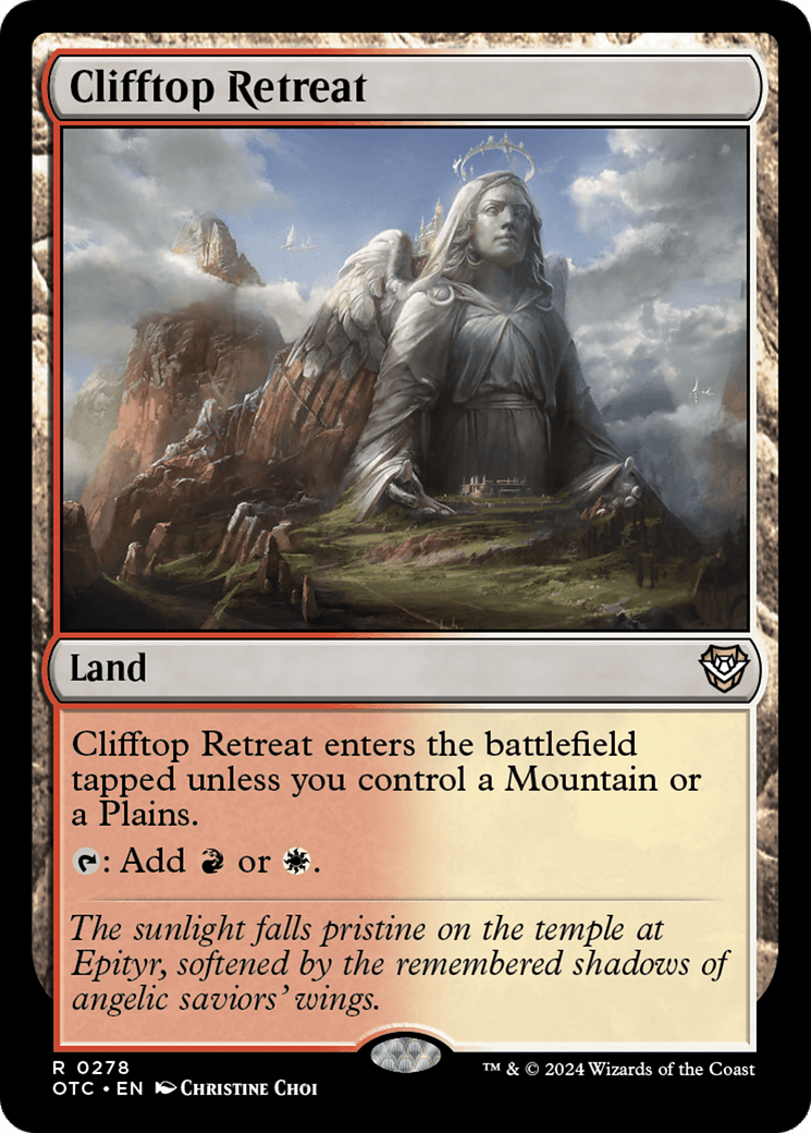 Clifftop Retreat [Outlaws of Thunder Junction Commander] MTG Single Magic: The Gathering  | Multizone: Comics And Games