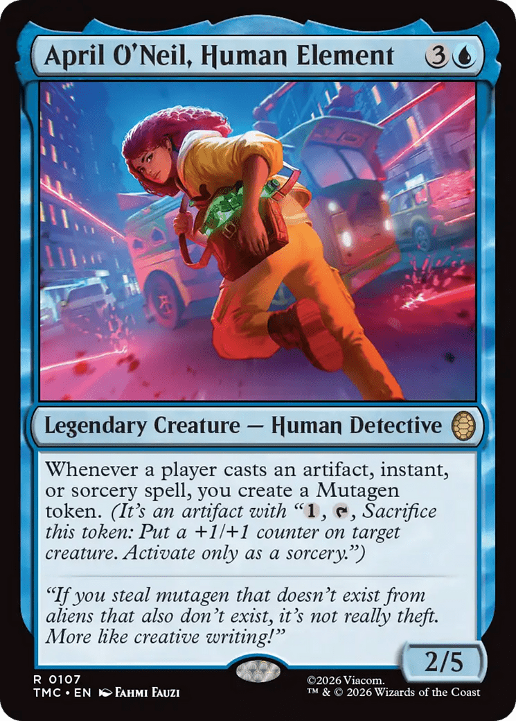 April O'Neil, Human Element [Teenage Mutant Ninja Turtles Commander] MTG Single Magic: The Gathering  | Multizone: Comics And Games