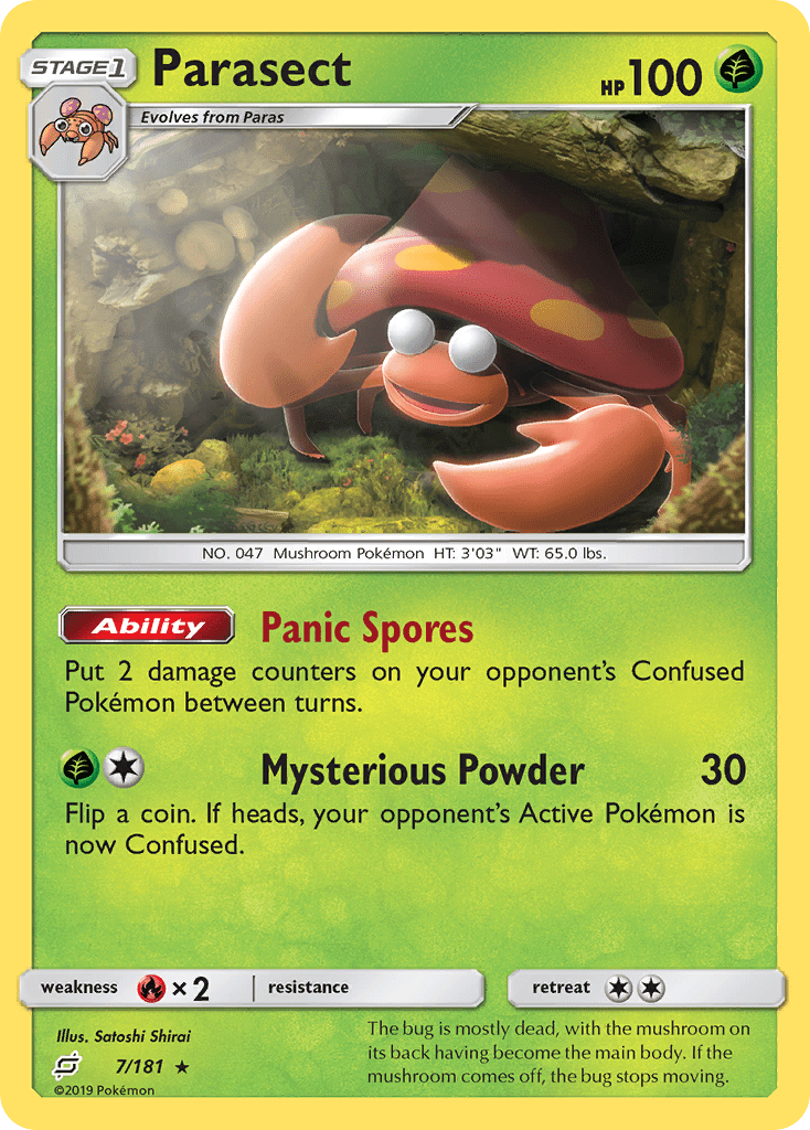 Parasect (7/181) [Sun & Moon: Team Up] Pokemon Single Pokémon  | Multizone: Comics And Games