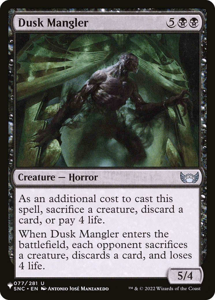 Dusk Mangler [The List] MTG Single Magic: The Gathering  | Multizone: Comics And Games