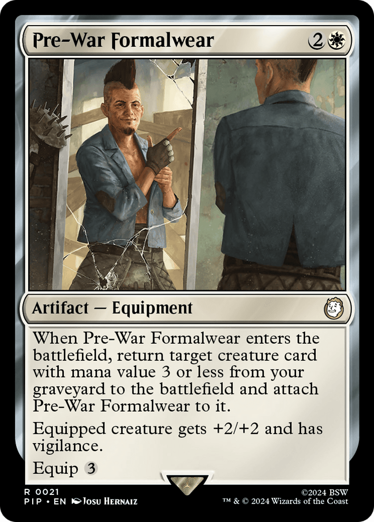 Pre-War Formalwear [Fallout] MTG Single Magic: The Gathering  | Multizone: Comics And Games