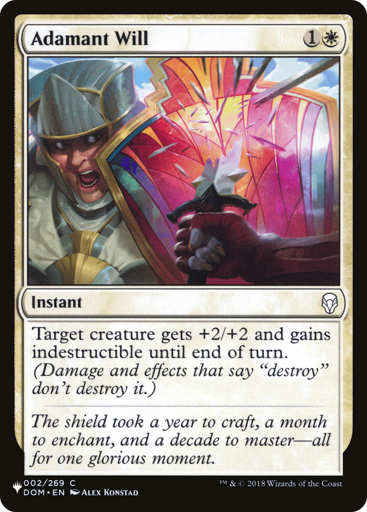 Adamant Will [The List] MTG Single Magic: The Gathering  | Multizone: Comics And Games