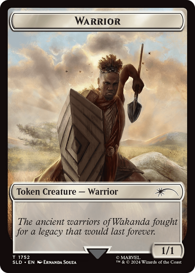 Warrior Token (Rainbow Foil) [Secret Lair Drop Series] MTG Single Magic: The Gathering  | Multizone: Comics And Games