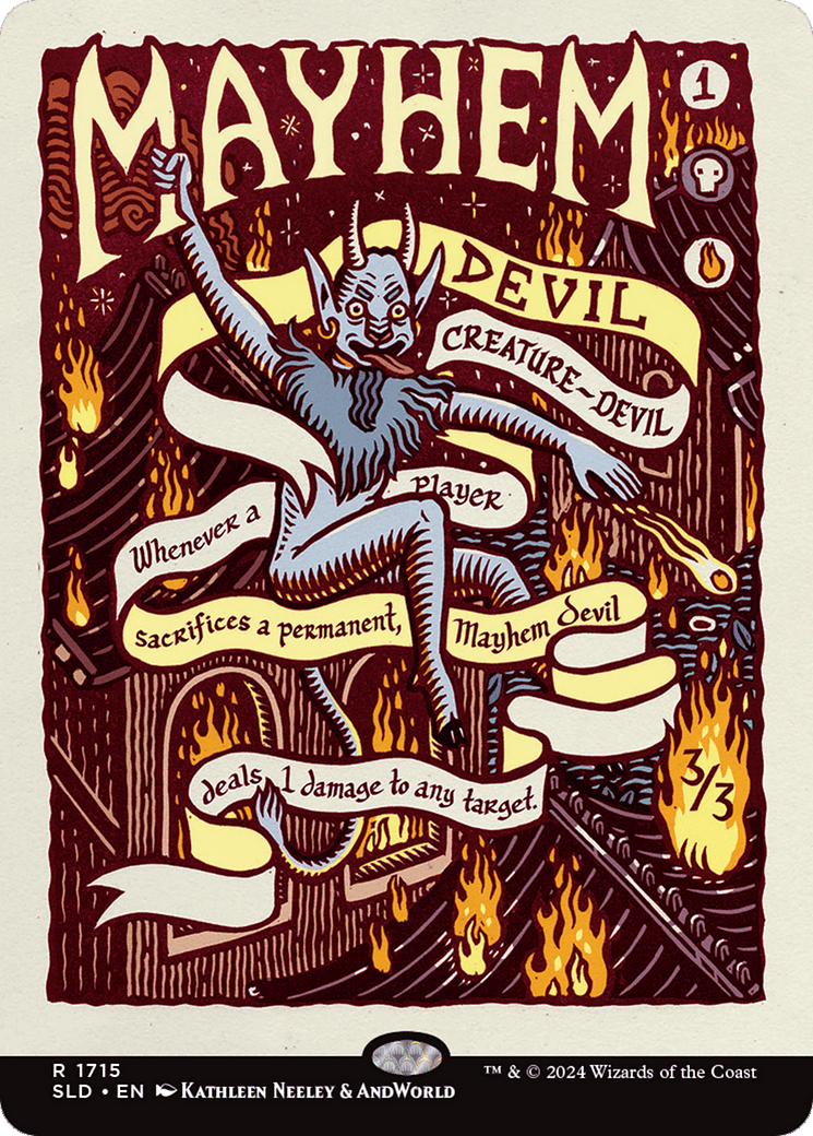 Mayhem Devil (Rainbow Foil) [Secret Lair Drop Series] MTG Single Magic: The Gathering  | Multizone: Comics And Games