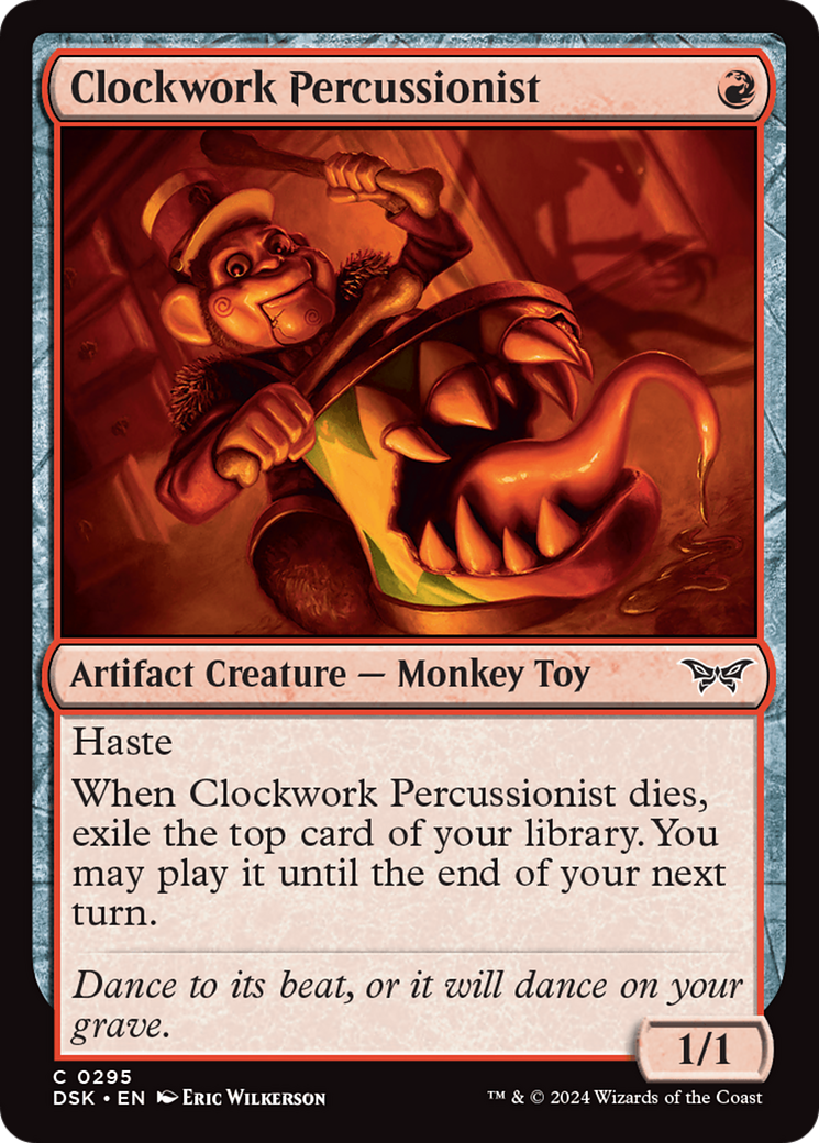 Clockwork Percussionist (0295) [Duskmourn: House of Horror] | Multizone: Comics And Games