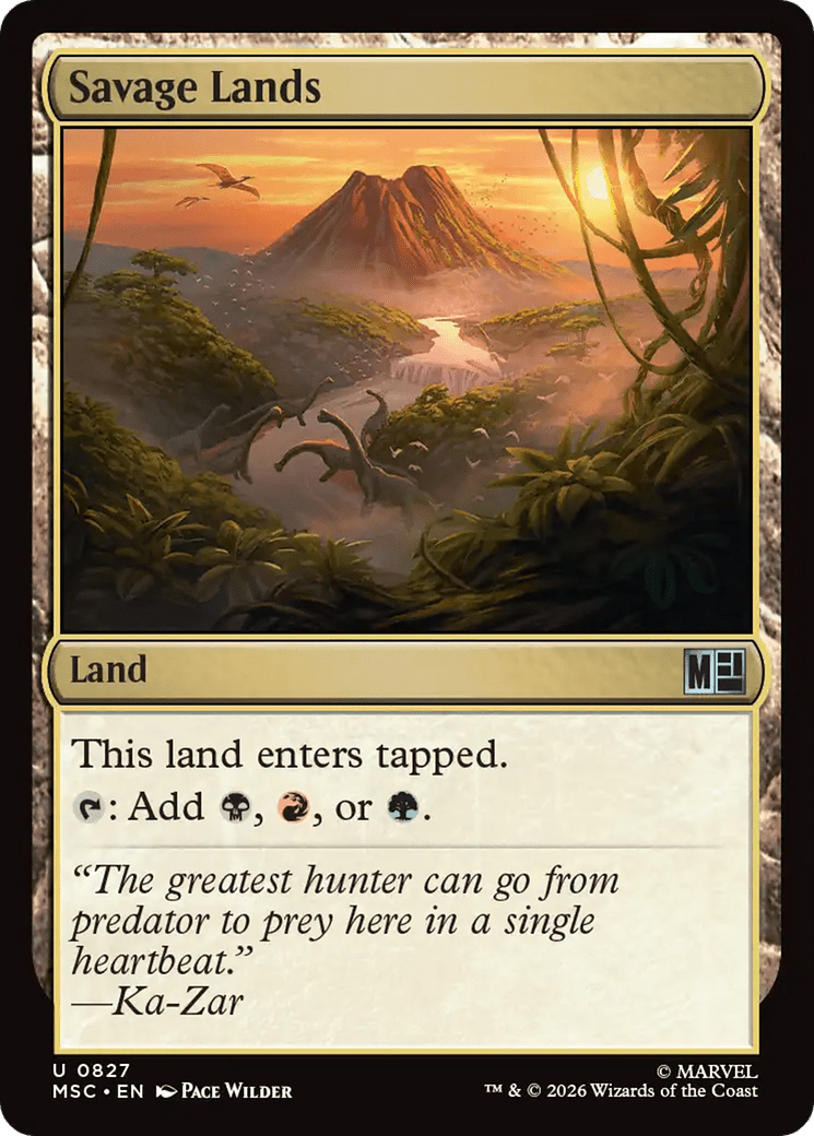 Savage Lands [Marvel Super Heroes Commander] MTG Single Magic: The Gathering  | Multizone: Comics And Games