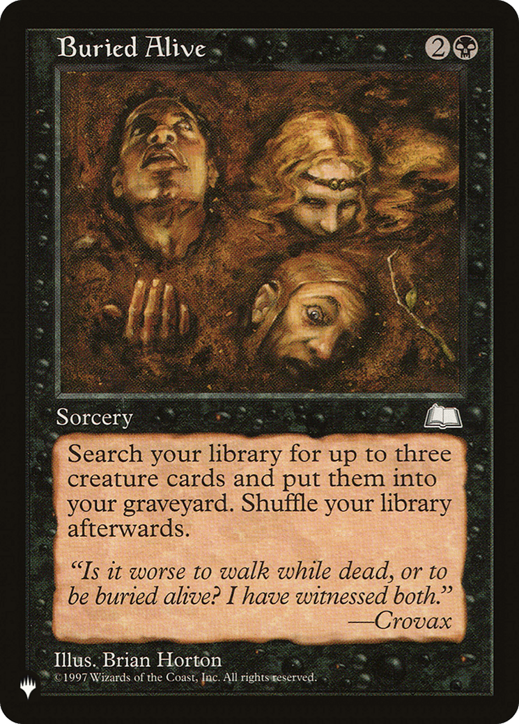 Buried Alive [The List] MTG Single Magic: The Gathering  | Multizone: Comics And Games