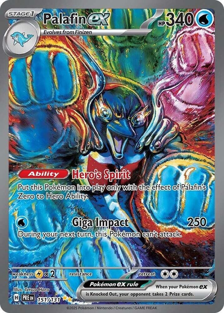 Palafin ex (151/131) [Scarlet & Violet: Prismatic Evolutions] Pokemon Single Pokémon  | Multizone: Comics And Games