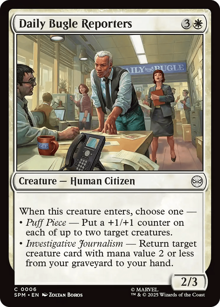 Daily Bugle Reporters [Marvel's Spider-Man] MTG Single Magic: The Gathering  | Multizone: Comics And Games